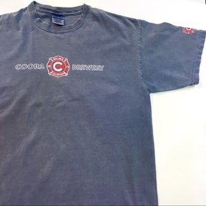 Coors Brewery Graphic T Shirt Golden Colorado